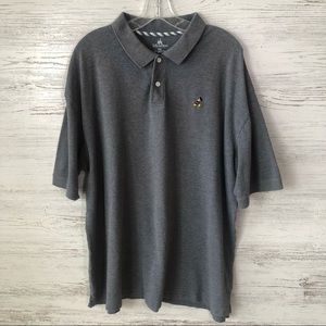 DISNEY PARKS Embroidered Mickey Mouse Short Sleeve Polo Shirt Gray XXL